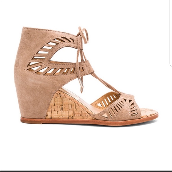 Lindsey Laceup Wedge Sandal 